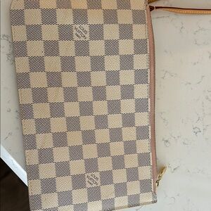 Louis Vuitton Cream and Gray Checkered Women's Bag